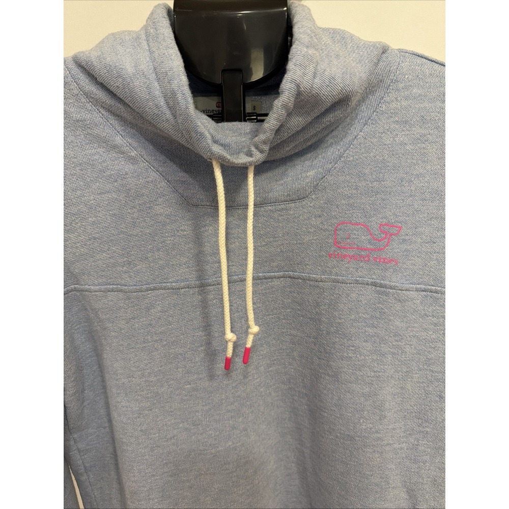Vineyard Vines womans Blue sweatshirt with cowl‎ neck sz Small